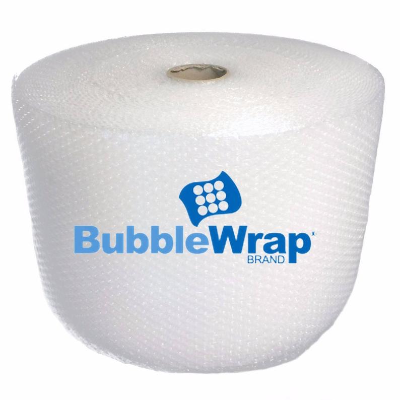 Bubble wrap 175 ft² - 3/16" Small Bubble - Perforated Every 12''- with 10 Fragile Stickers by Fresh Farm LLC